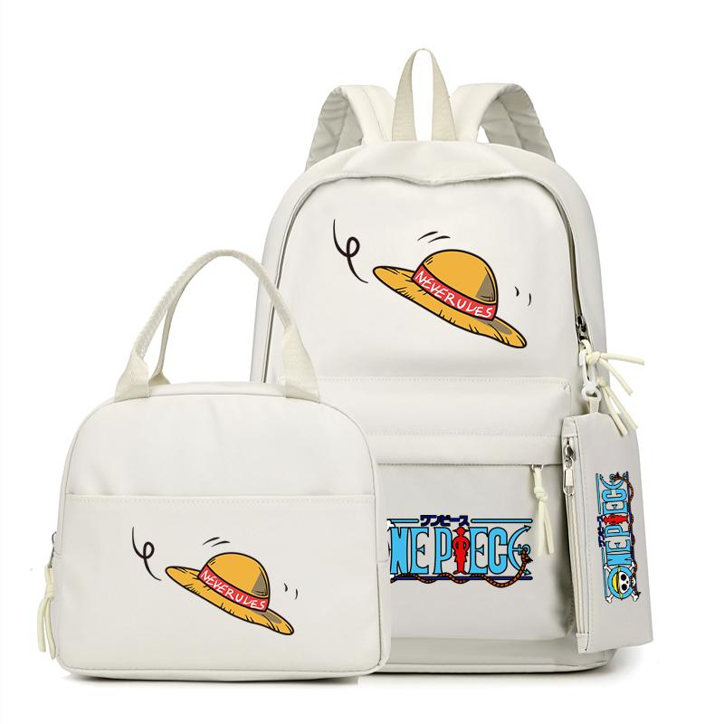 Цельный рюкзак в стиле аниме, 3 шт./компл., рюкзак для девочек-подростков, школьный рюкзак с сумкой для обеда, сумка для книг, удобная дорожная сумка