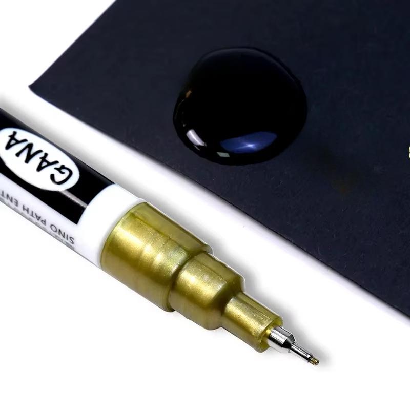 1 Pc 0.7mm Waterproof Paint Markers Automotive Metal Wood Writing Fabric DIY Paint Oil Based White Black Permanent Paint Markers