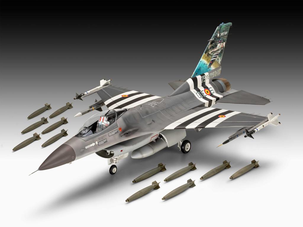 Revell Germany Американский Fighting Falcon 50-летний Юбилейный Пластиковый Модельный Комплект 03802 1/32 F-16