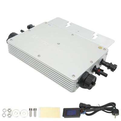 WVC700W Солнечный сетевой инвертор Солнечный фотоэлектрический инвертор с водонепроницаемым ЖК-экраном Серебристый