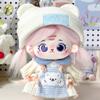 Little Bear Hat 20cm Doll Clothes Outfit Plaid Skirt Doll Clothes Set  Children's Gift