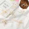 Beautiful Gold Prom Jewelry Accessories Pearl Hair Pin Bridal Clips Hairpins Bridesmaid Tiara