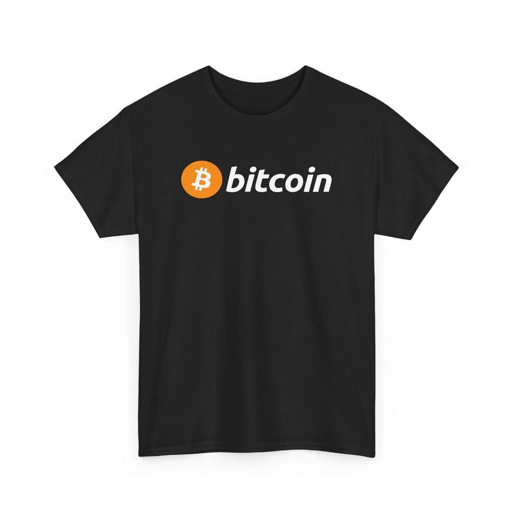 Футболка с круглым вырезом Bitcoin BTC из плотного хлопка, футболка с криптовалютой, одежда на тему блокчейна