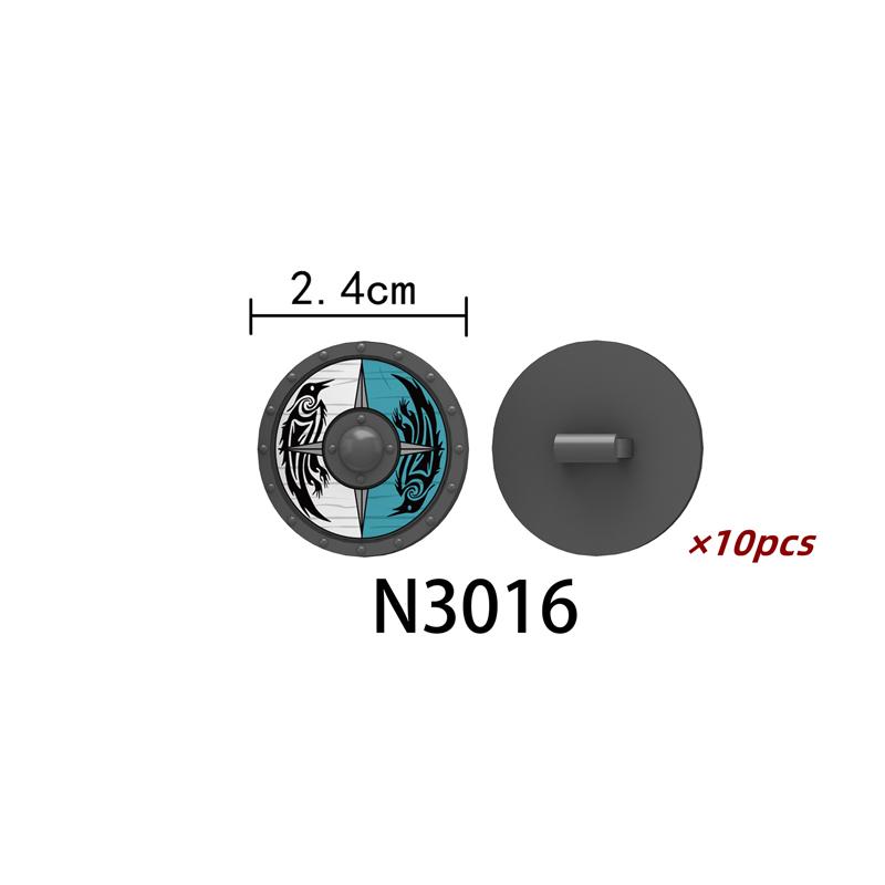 MOC Средневековые Строительные Блоки Персонаж Рыцарь Воин Набор Аксессуаров Шлем Наплечники Щит Лук Стрела Кирпич Подарок Игрушка X022