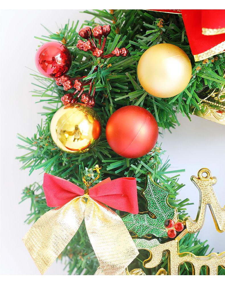 Рождественский венок кольцо из ротанга: 50/60/80СМ Подвеска на дверь и 2,7М Ротанговая гирлянда для украшения дерева/окна