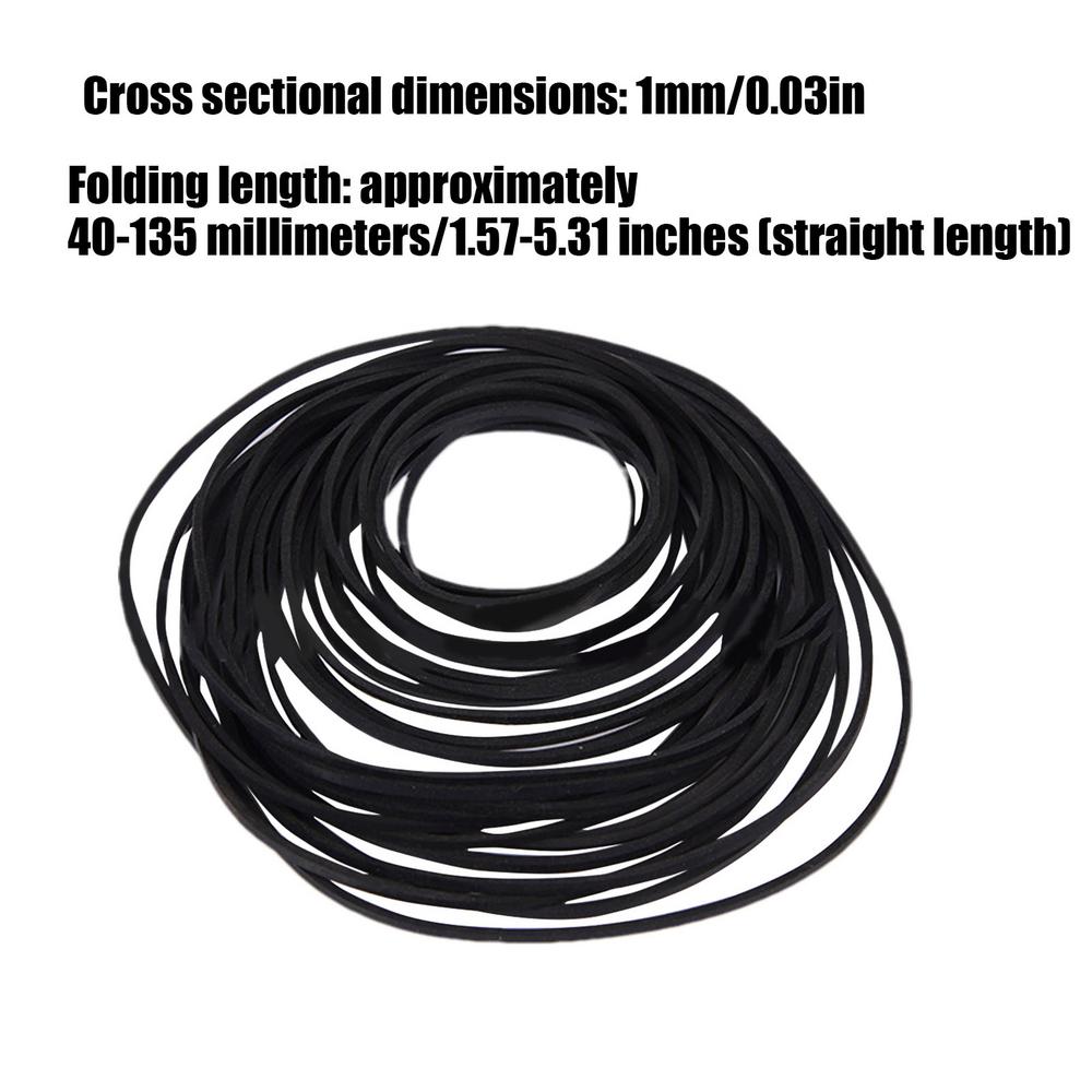 30pcs Universal Mix Replacement Rubber CDDVD Rubber Belt Turntable New Assorted Strap Cassette Tape Recorder Cassette Tape