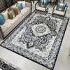 Винтажный ковер для гостиной, коврик для пола, персидский стиль, имитация кашемира, стираный ворс, этнический стиль, ковер с коротким ворсом, большой для дома Р