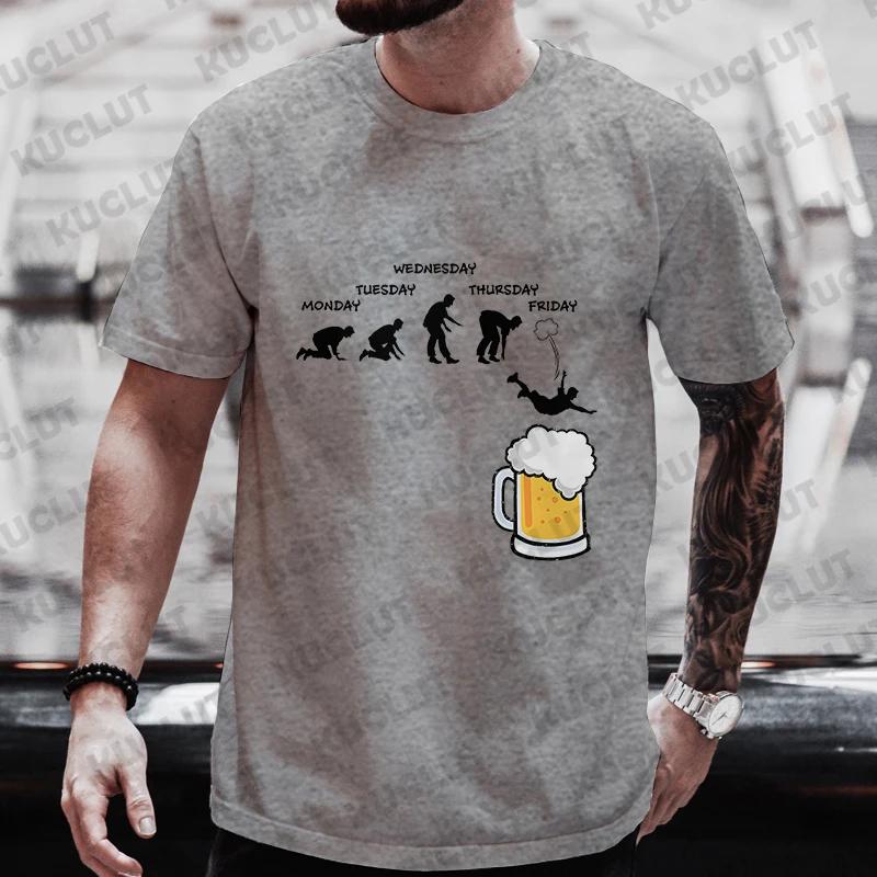 Diving Funny Printing Men Women T Shirts Fashion Casual Top Sleeve Short Sleeve Tshirts Deep Beer Diving Humor Alcohol Tees
