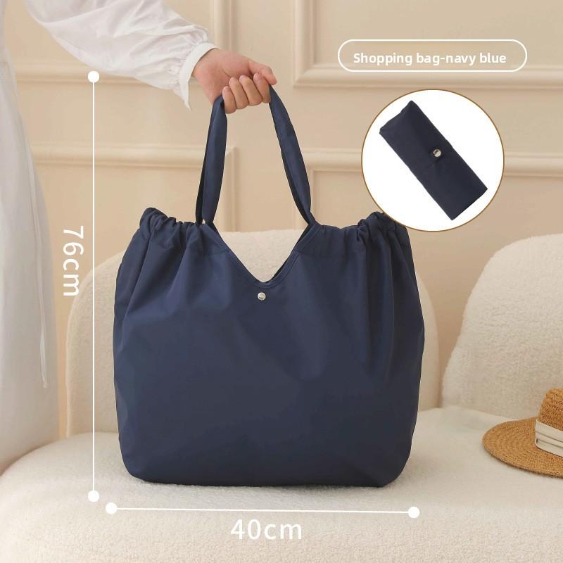 Fashion Foldable Eco-Friendly Shopping Bag Tote Folding Pouch Handbags Convenient Large-capacity for Travel Grocery Bag