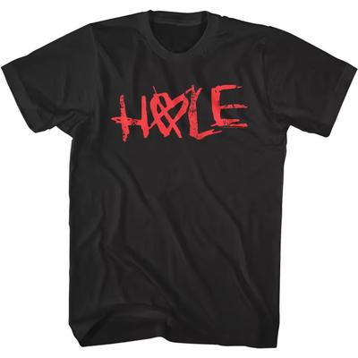 Hole Men's Shirt Crossed Heart Logo Alt Rock Band Graphic Tees Summer Men's and Women's Loose and Breathable T-shirt Top