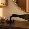 Decorative Wine Holder 3D Printed Crown Bottle Holder, Creative Spilled Splash Water Base Desktop Rack Rack, Minimalist Artistic Stand for Home