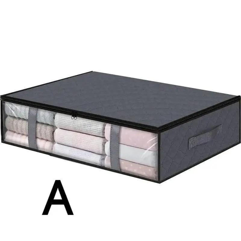 Сумка для хранения под кроватью, переносная складная сумка для одеяла, ящик для хранения одежды, пылезащитный органайзер для дома, пылезащитный органайзер