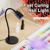 УФ LED Лампа для ногтей с гибкой шеей, переключателем, питанием от USB, педалью для ног, для сушки гель-лака