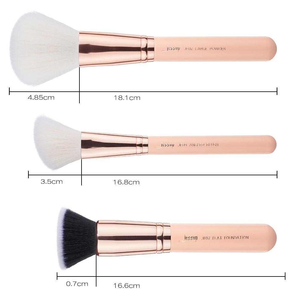 Набор профессиональных кистей для макияжа, 6 штук (Peach Puff/Rose Gold)