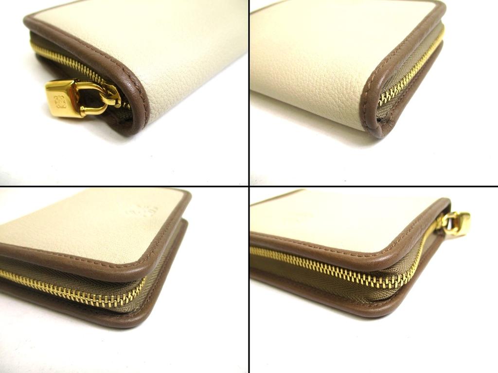 Оригинальный кошелек для монет LOEWE бежевого цвета хаки из кожи золотого цвета с круглой молнией #a545, восстановленный