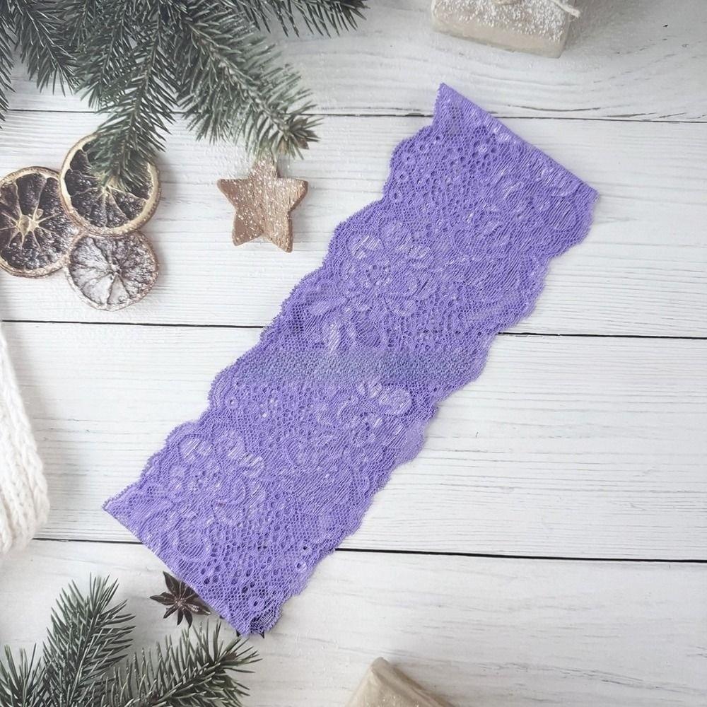 Elastic Lace Headscarf Hollow-Out Headwrap Cap Fashion Mesh Lace Headband Lady Girls Headwear