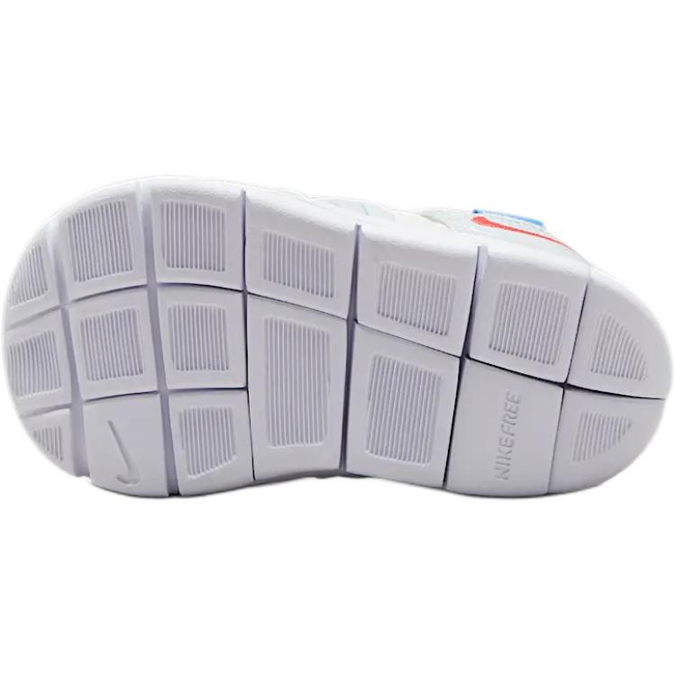 Nike Dynamo Free Support Low top Toddler Shoes White/White Gold/Bold Blue/Cactus Green Infant And Toddler 343938-105