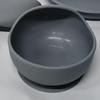 Silicone Baby Tableware Set: Bowl, Fork, Spoon, Plate with Suction Cup