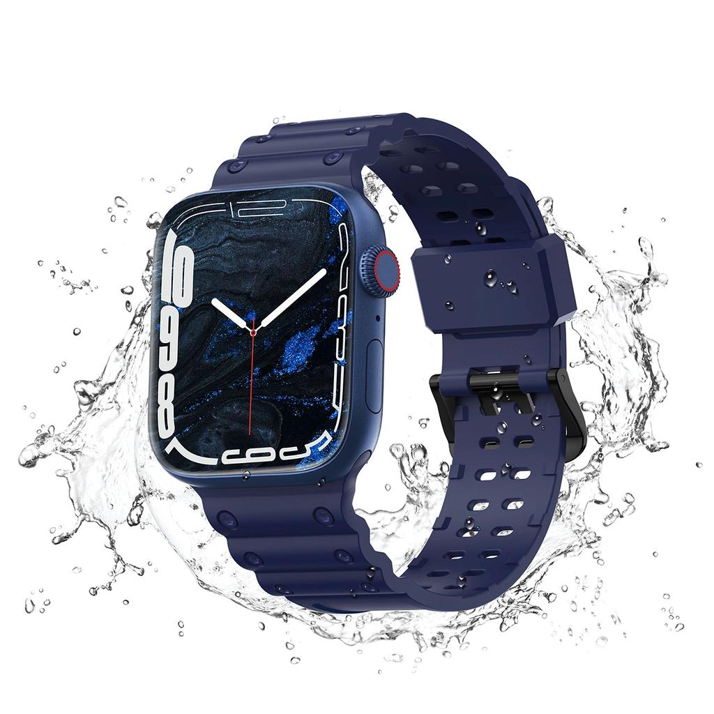 Strap Triple Protection Apple Watch Se, 9, 8, 7, 6, 5, 4, 3, 2, 1 (41, 40, 38mm) Band Bracelet Navy