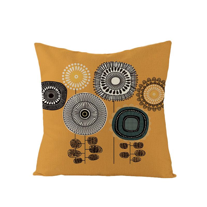 Home Simple Polyester Cushion Cover Cushion Cover Flower Sofa Cushion Cover Cushion