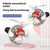 Автомобильный светодиодный аромадиффузор с вращающимся летающим шаром, освежитель воздуха для автомобиля с красочным световым эффектом, 3D-дизайн в стиле научной фантастики, ароматерапевтическое украшение для дома в автомобиле