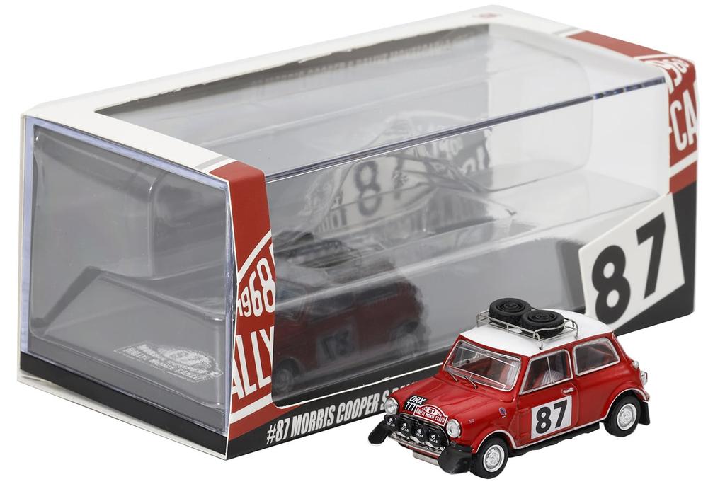 Gaincorp Products GCD Mini Cooper с 2 запасными, полностью собранная модель 1/64 #87 Шины, Красный, (KS078-660)