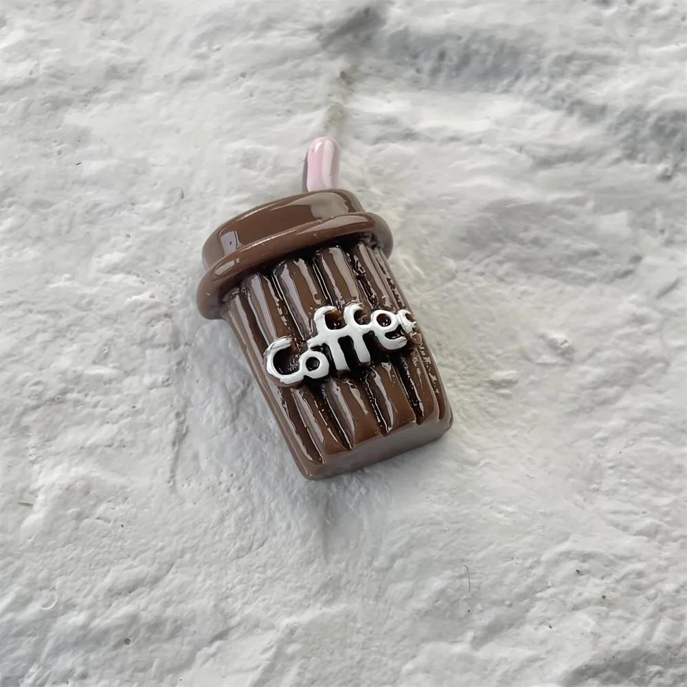 10 шт. Магниты на холодильник с имитацией еды в виде кофе и шоколада, магниты на холодильник в стиле кавайи, наклейки для белой доски