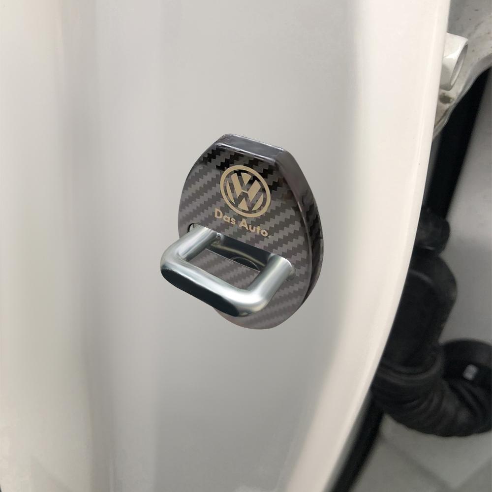 Car Door Lock Protective Cover Stickers For Volkswagen VW Scirocco Beetle Touareg Tiguan CC T-ROC Golf 4 5 6 7 T4 Sharan Passat