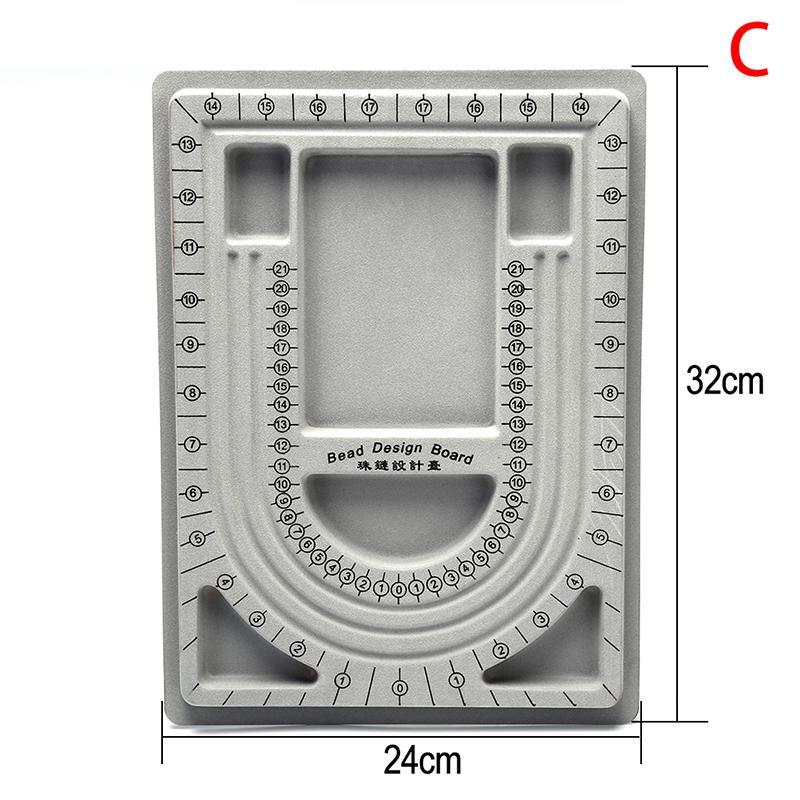 Браслет из флокированной доски из бисера, ожерелье, ожерелье, поднос для изготовления ювелирных изделий, инструмент «сделай сам»