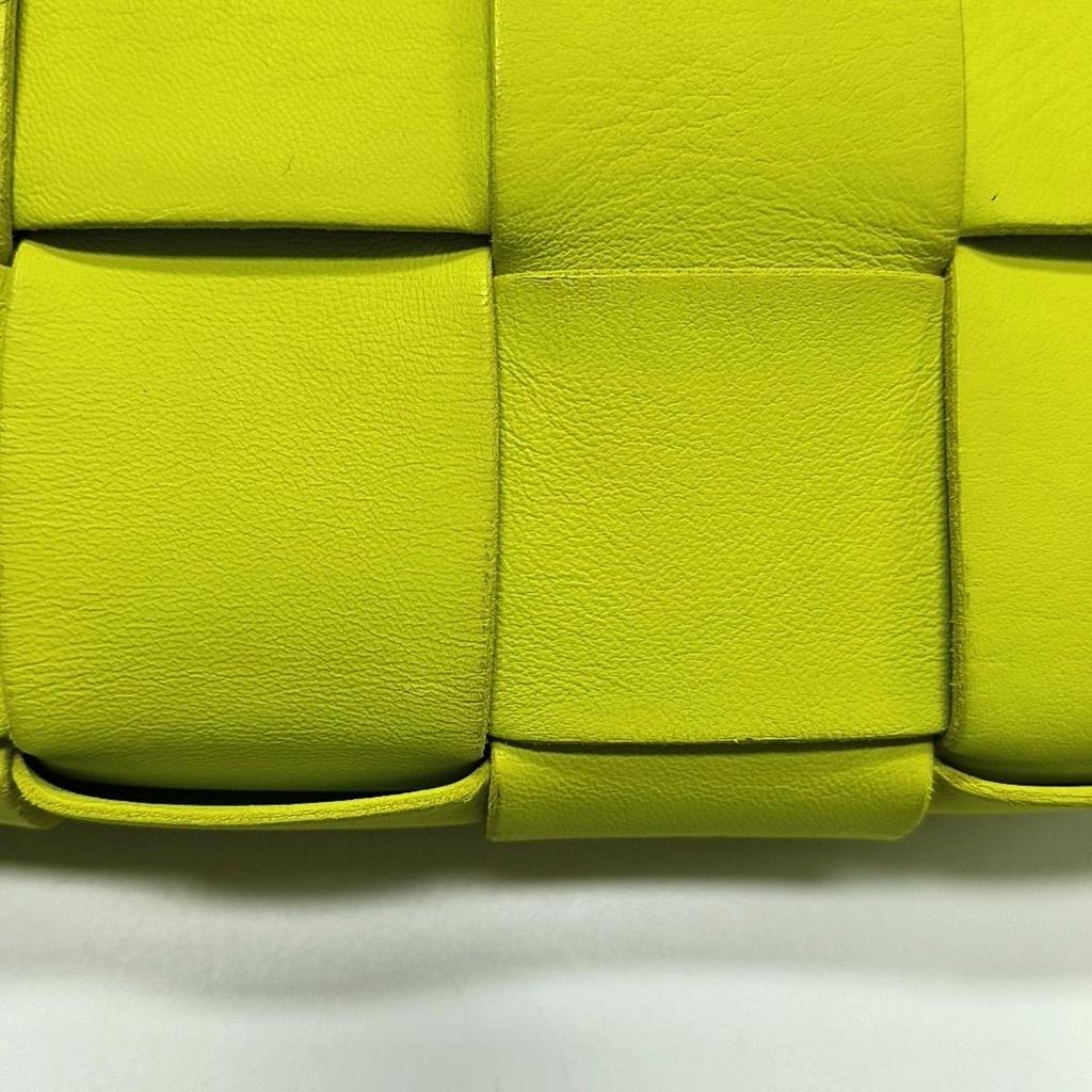 [Pre-Owned] Bottega Veneta Belt Cassette Bag 'Acid Kiwi/Silver' - Very Good #UGQW9