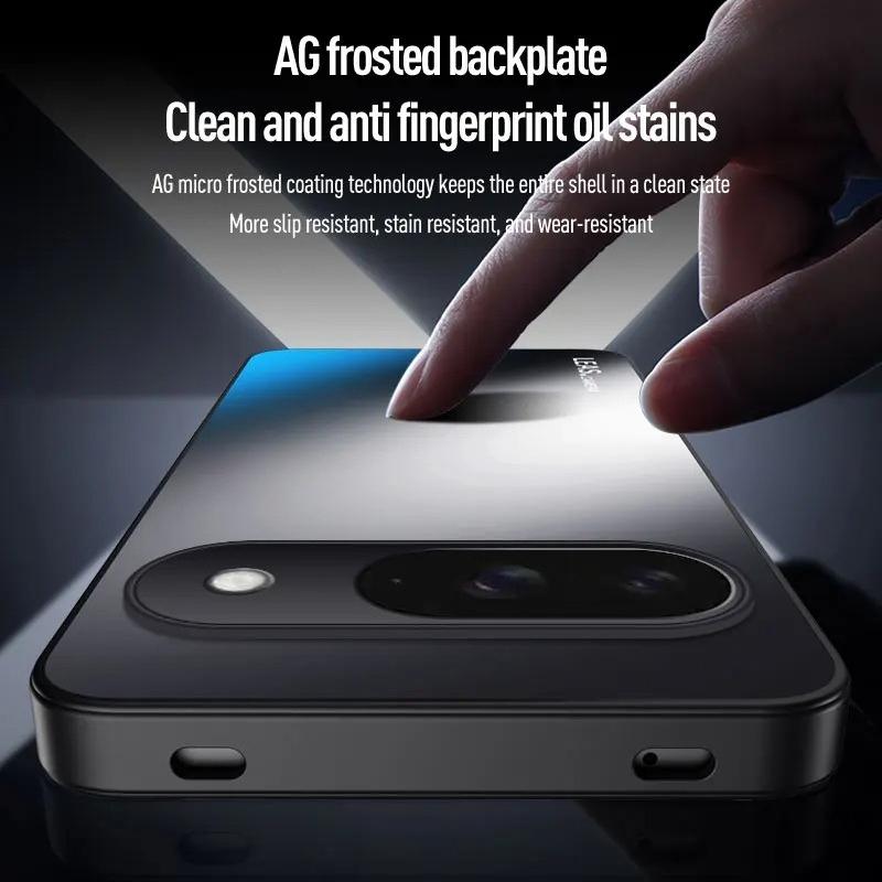 Противоударный матовый чехол для Google Pixel 10 Pro XL AG Матовый жесткий бампер Задняя крышка Funda для Google Pixel 10Pro 10 ProXL