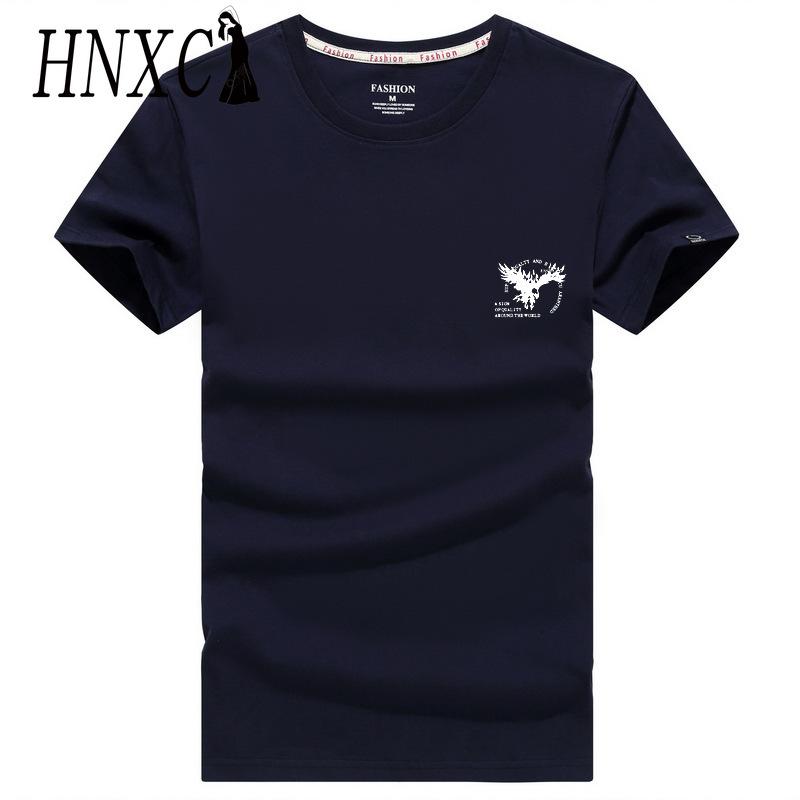 HNXC Хлопковая футболка с коротким рукавом, мужская модная свободная рубашка с половиной рукава, сострадательная рубашка с принтом