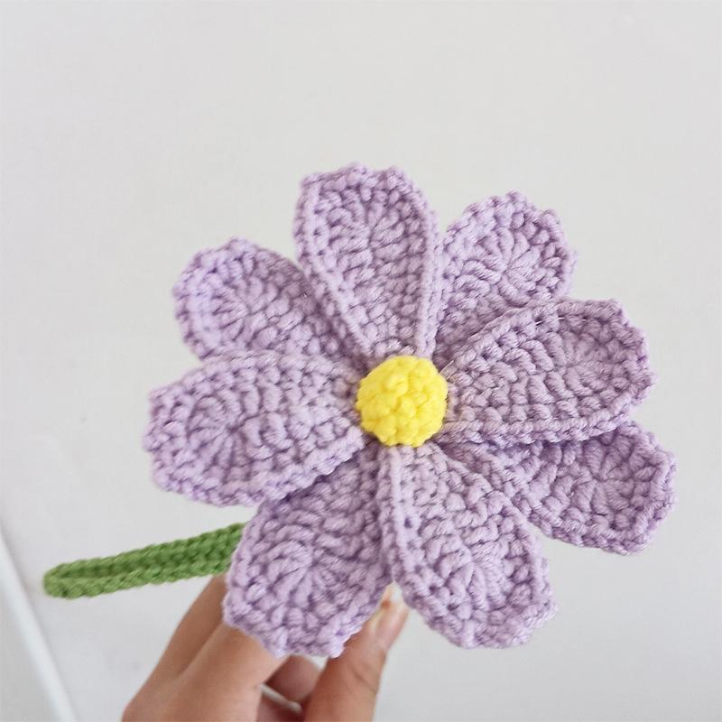 1шт готовый ручной вязки Gesang искусственный моющийся хлопковый тканый цветок Gesang