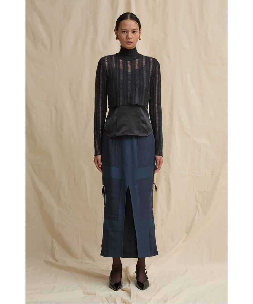 Recorde Exposed Seam Mermaid Skirt R0Kaa25234Nyx