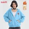 Baleno Women's Trendy Fleece-Lined Star & Floral Hoodie Jacket