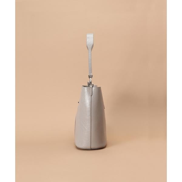 Сумка-ведро из крековой кожи для девочек темно-зеленая [Samantha Thavasa]