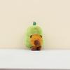 Cute Avocado Capybara Plush Toy Keychain Adorable Soft Stuffed Animal Doll Accessory