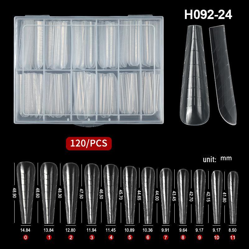 Набор для наращивания ногтей многоразового использования из 120 предметов: Клей, формы и хрустальные гвозди