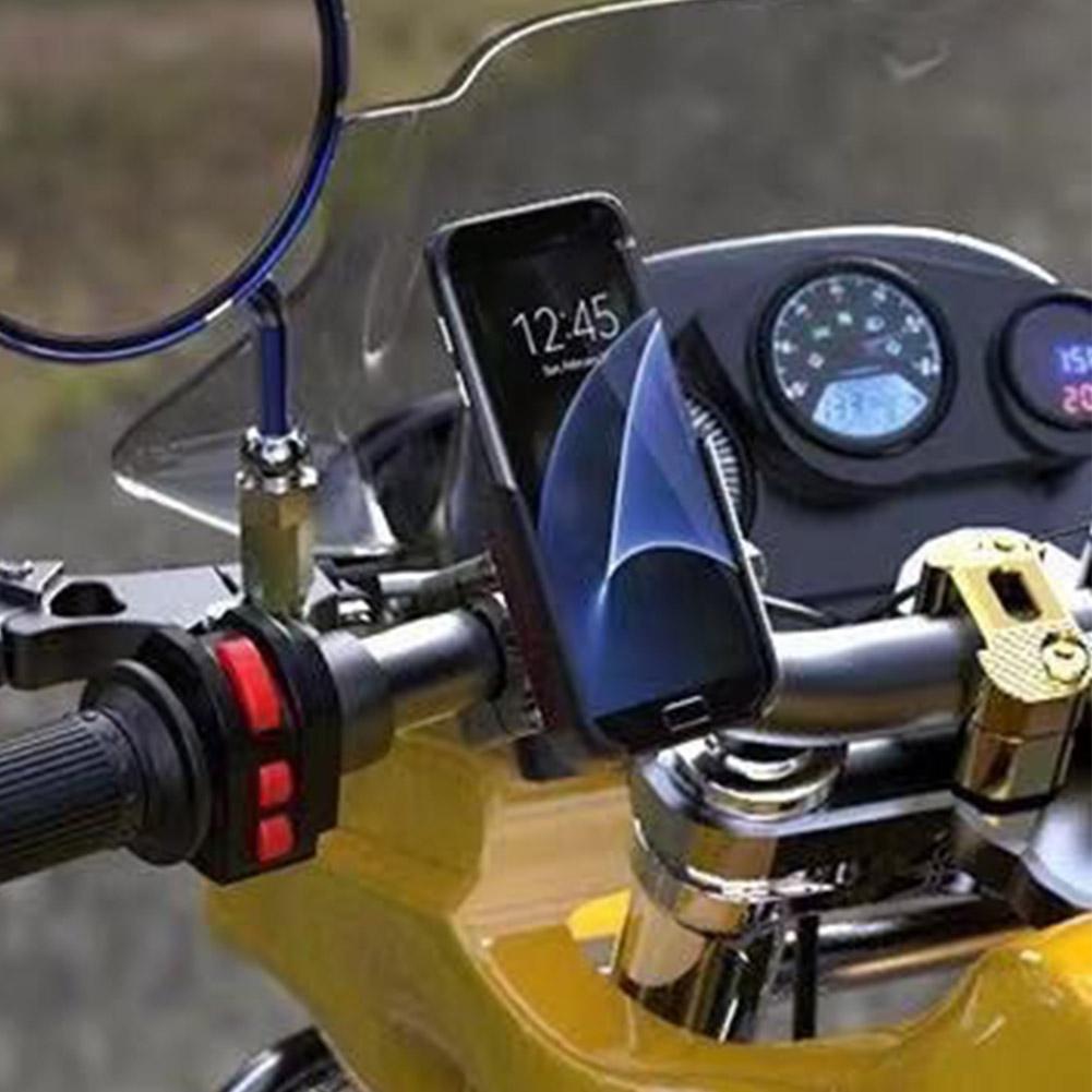 Алюминиевый держатель для мобильного телефона мотоцикла, вращающийся на 360 градусов, для смартфона 4-7 дюймов, GPS, крепление на руль 20-30 мм, аксессуар для мотоцикла