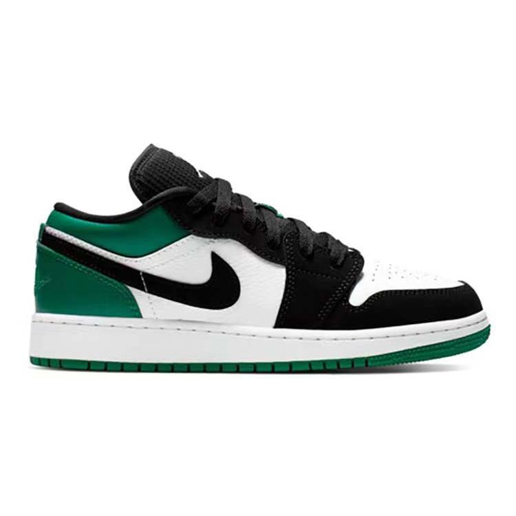 Jordan Air Jordan 1 Винтажные Баскетбольные Кроссовки Женские Низкие Зеленый/Черный 553560-113(Команда56-)