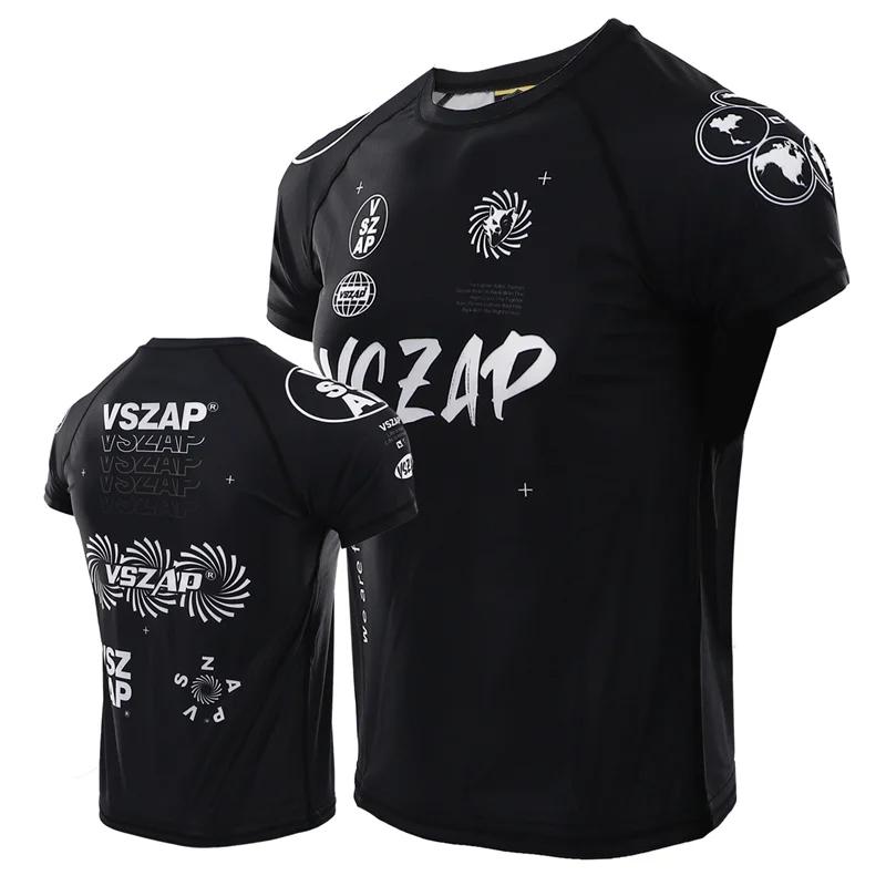 Муай Тай Бразильское джиу-джитсу 3D Печать Спортивная Быстросохнущая Дышащая Мужская Футболка Для улицы Тренировок на свежем воздухе Родитель-ребенок Короткий рукав