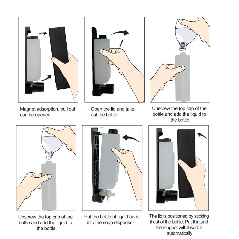 Настенный дозатор мыла и шампуня для ванной комнаты