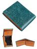 Fabrizio Bifold with Coin and Easy To Made with Italian Leather by Top Leather Large Genuine Leather Men's Wallet, Box-Shaped, Purse. Thin, Soft, Use.