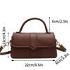 Pu Leather Shoulder Bag for Women Handbag - Fashi Crossbody Bags Vintage  Underarm Bag Square Satchel (Black)
