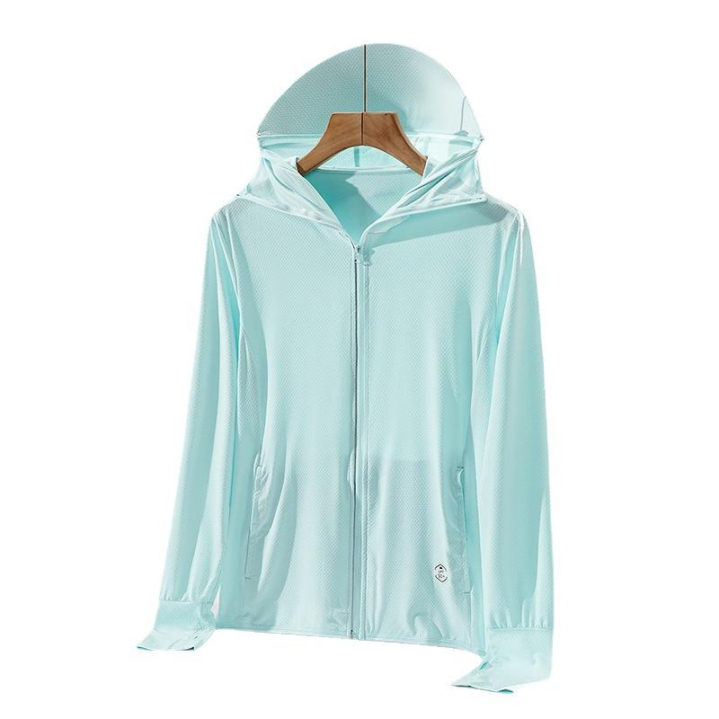Солнцезащитная одежда Мужская UPF + Тонкая дышащая летняя уличная одежда Ice Silk Солнцезащитная одежда Женская УФ-защита Тонкая куртка Tide