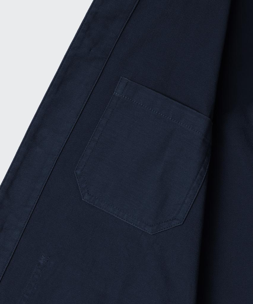Musinsa Standard Back Satin Short Chore Jacket [Navy]