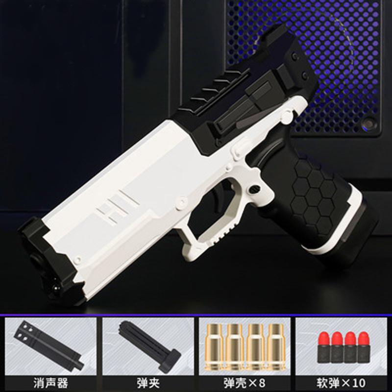 Наборы пистолетов, нейлоновый пистолет, игрушки, пистолет для выброса гильз, пистолет с мягкой пулей для ручного ручного игрушечного пистолета с мягким яйцом для мальчиков и девочек