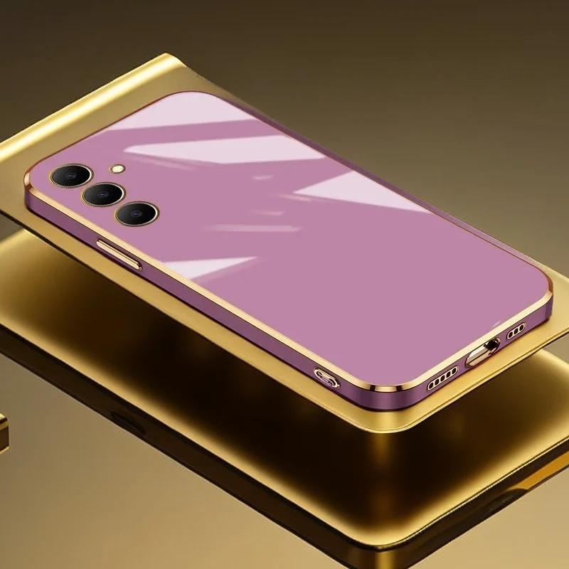 Роскошный чехол с покрытием для Samsung Galaxy M54 M14 M32 M22 M13 M23 M33 M53 5G M12 A12 A22S A51 A72 A73 Мягкая силиконовая крышка для телефона