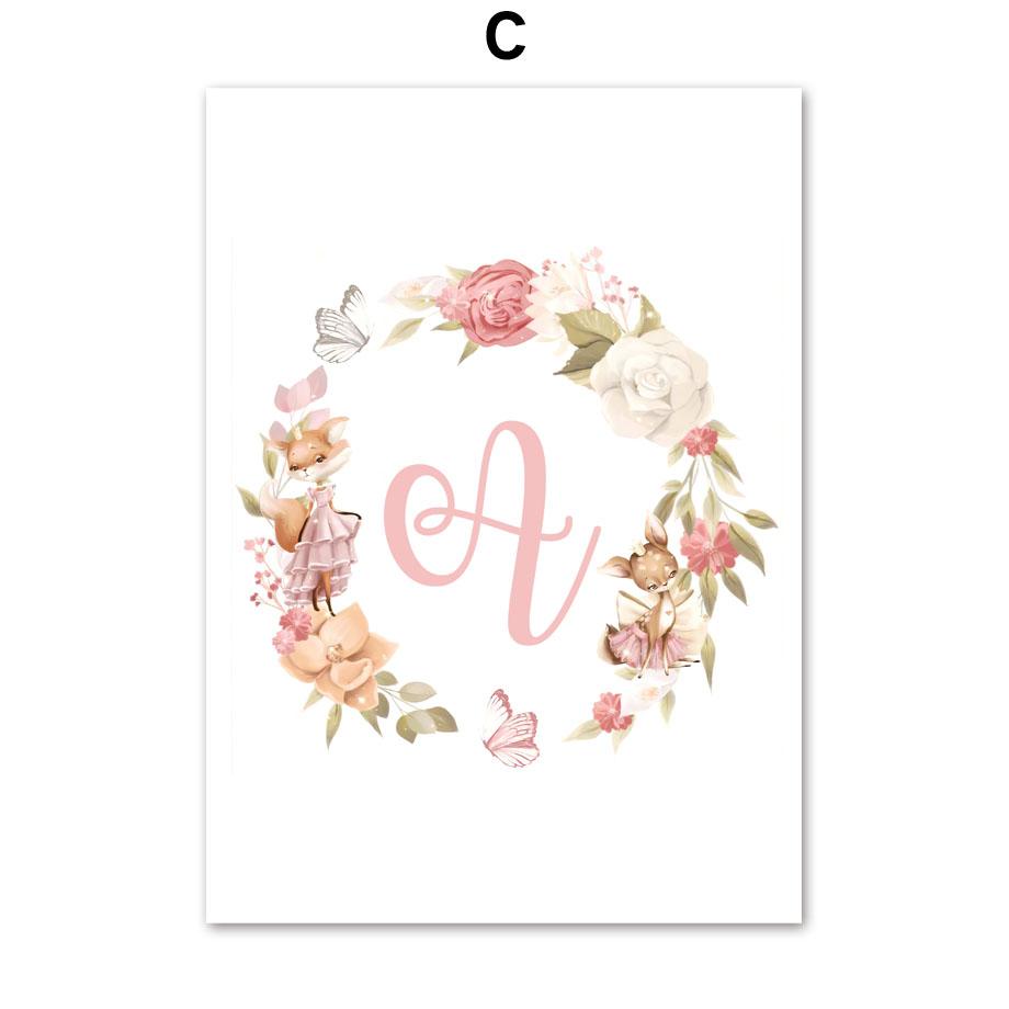 Kawaii палевый кролик, лиса, принцесса, Корона, настенная живопись, холст, живопись, постеры и принты, скандинавские украшения для детской комнаты, фотографии