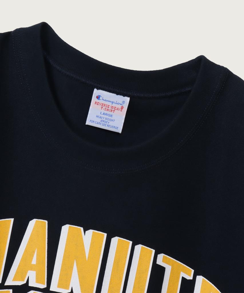 CHAMPION Reverse Weave College Graphic Short Sleeve T-Shirt Navy